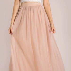 Morning Lavender Tulle Maxi Skirt